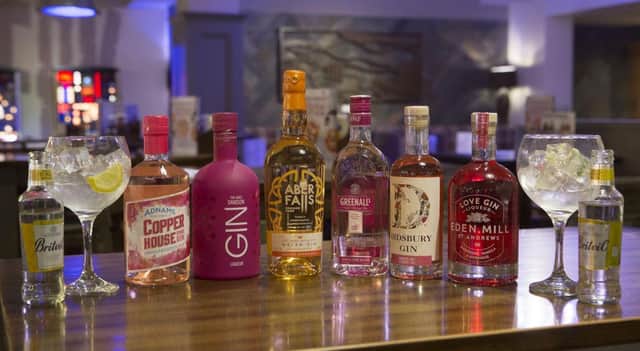 A selection of the gins on offer during the festival (February 14 to March 3) PHOTO: Supplied