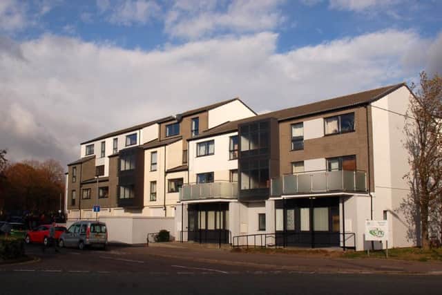 The Beckmill Lane area in front of the Beckmill Court flats in Melton EMN-190802-093353001