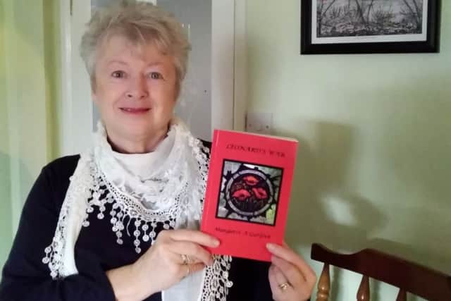 Margaret Hill with her new novel based on the secret WW1 diary of grandfather Leonard Folwell EMN-190802-135325001