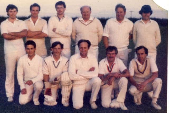 A photo of Great Dalby Cricket Club taken in Whissendine in 1984/5. Pictured on the back row, from left, are PJ Tillin, Brian Hobill, Paul Ward, Colin Plummer, Gill Tipping and Fred Parker. On the front row, from left, are Chris Houghton, Wayne Houghton, Pete Tillin, Lou Catling and David Gilbert EMN-190802-182300001