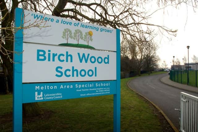 The sign outside Birch Wood Area Special School at Melton EMN-191202-122402001