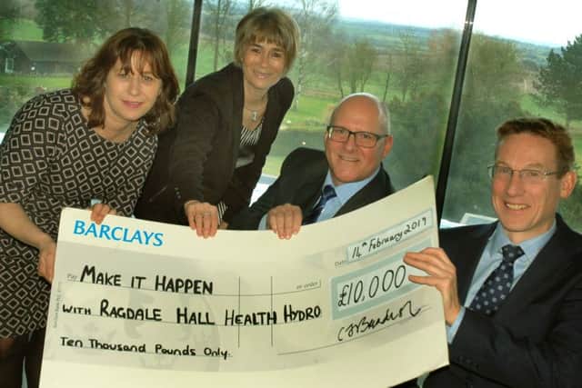Ragdale Hall directors Allison Garner (personnel), Hugh Wilson (hotel), Clare Brandish (sales and marketing) and David Hamdorff launch Make It Happen 2019 EMN-190213-111848001