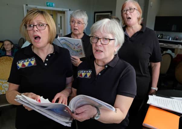 Rutland Rejuvenated Singers singing during their concert at The Amwell PHOTO: John Robertson
