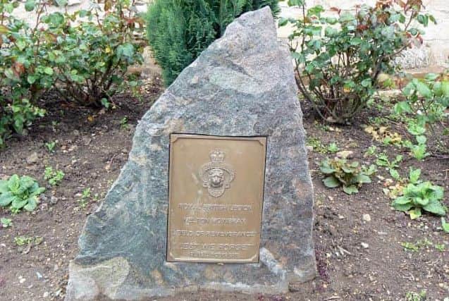 A war memorial plaque which has been stolen from the Memorial Gardens at Egerton Lodge in Melton EMN-190215-152742001