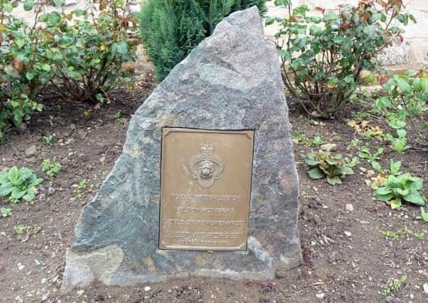 A war memorial plaque which has been stolen from the Memorial Gardens at Egerton Lodge in Melton EMN-190215-152742001