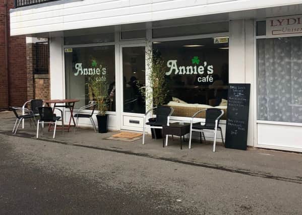 The front of Annies Cafe in East Goscote.
