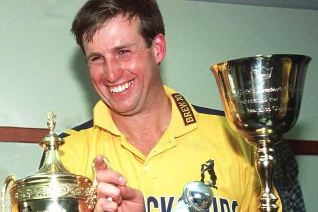 Tim was a central figure in Warwickshire's treble in 1994 - the only county side to achieve the clean sweep EMN-190226-174423002
