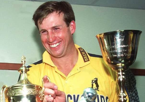Tim was a central figure in Warwickshire's treble in 1994 - the only county side to achieve the clean sweep EMN-190226-174423002