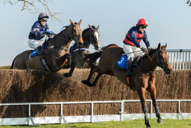 Brackloon Hig, with jockey Jennifer Harbison on board was an iompressibe 14-length winner of the Ladies Open. PICTURE: Stephanie Reynolds/Nico Morgan Media EMN-190227-135846002