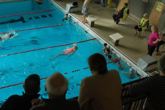 Spectators get an aerial view from the balcony PHOTO: Tim Williams