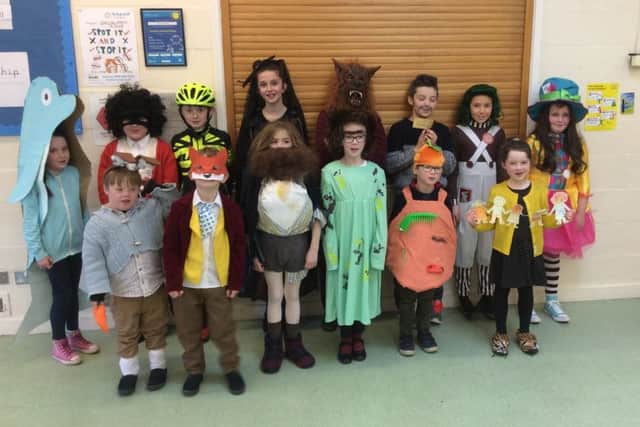 Pupils at Frisby Primary School dressed as their favourite book characters PHOTO: Supplied