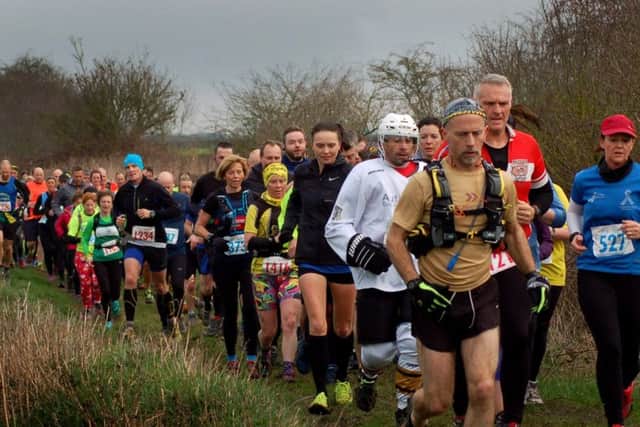 Participants head through the Vale of Belvoir during the Belvoir Challenge EMN-190403-155401001