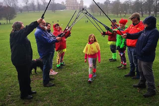 Evie Scarborough pictured on the day she raised more than £1,000 for a family friend with terminal cancer EMN-190703-105304001