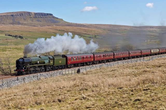 The 35018 British India Line steam train which will haul the Nigel Dobbing memorial train to Melton
Photo Bob Green EMN-190314-100841001