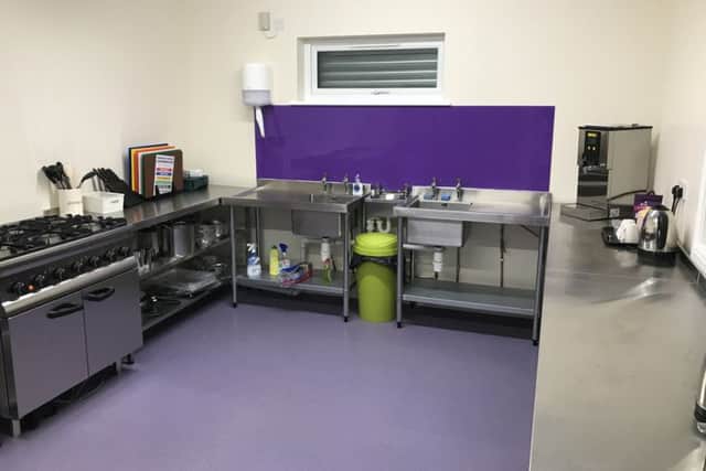 The kitchen of the new Melton Scout hut building at Holwell Pastures EMN-190318-121029001