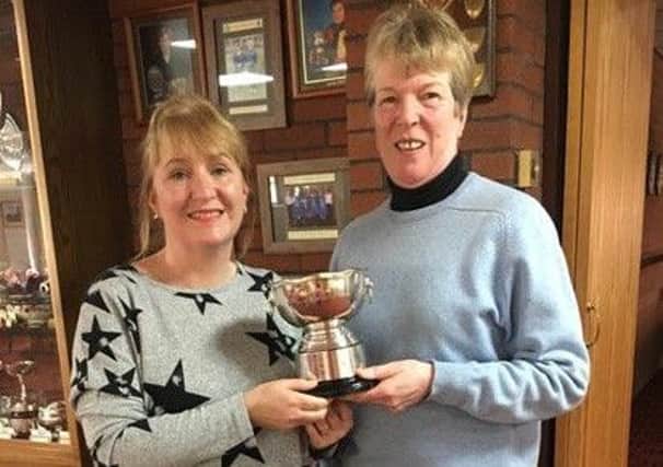 Hi-Lo Trophy winners Karen Rawson and Sue Booth EMN-190319-124315002