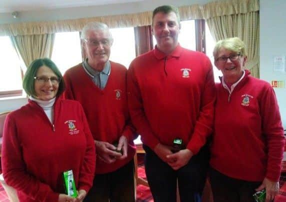 Spring Ladies and Seniors winners - Pauline Haggerty, Carol Hamilton, Darell Knight and Ray Beal EMN-190319-124325002