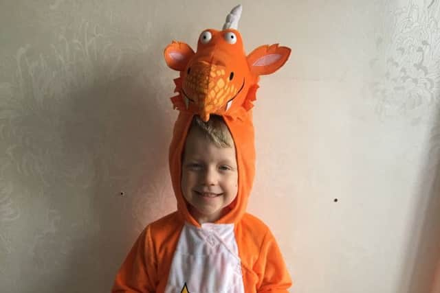Oliver Peters, aged 5, as Zog PHOTO: Supplied