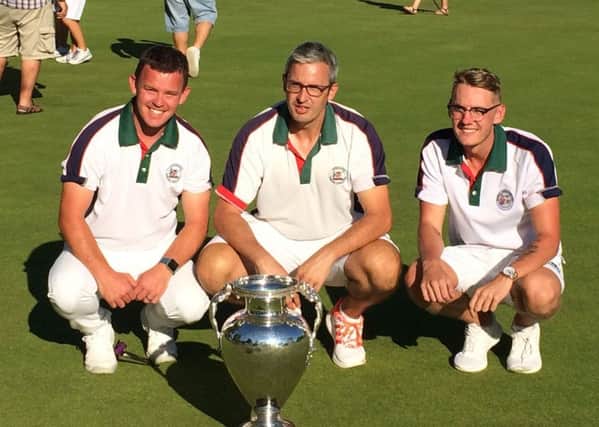 Hope (left) and Rodgers (centre) tasted national success outdoors last summer with the county squad EMN-190320-124742002
