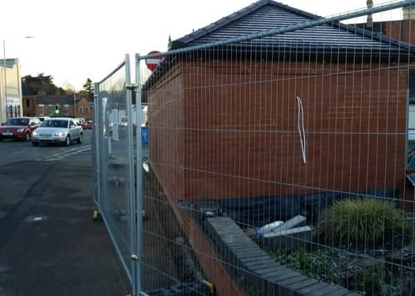The new toilet block being built in Wilton Road, Melton, which will now be open on Monday EMN-190320-112331001
