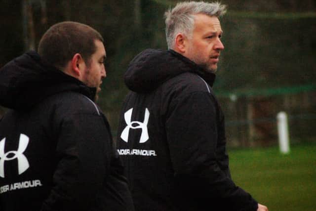 Neil Miller (right) with assistant manager Richard Cragg EMN-190320-121651002