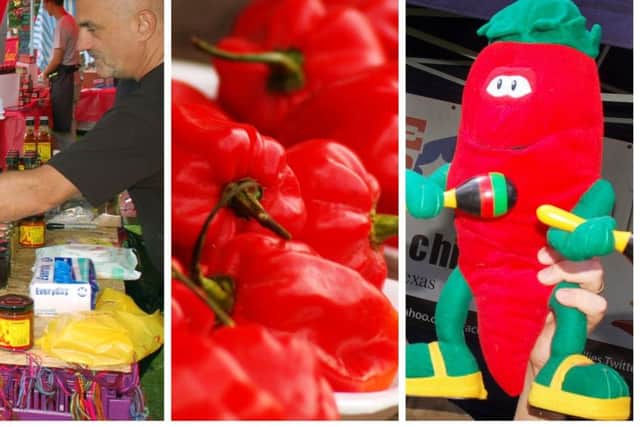 A variety of chilli exhibitors and samples on offer PHOTO: Tim Williams