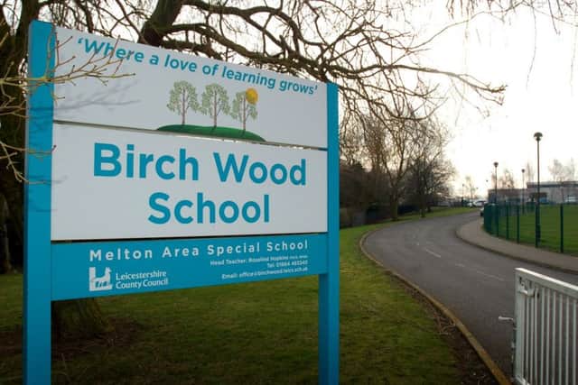 The sign outside Birch Wood Area Special School at Melton EMN-190321-150843001