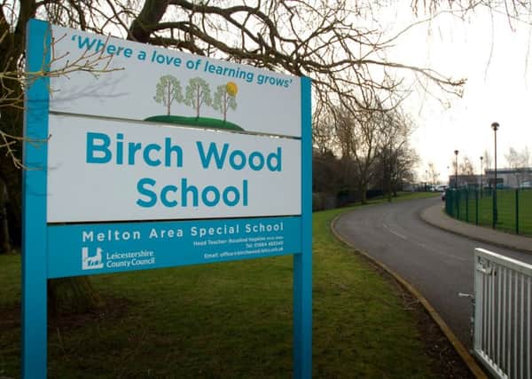 The sign outside Birch Wood Area Special School at Melton EMN-190321-150843001