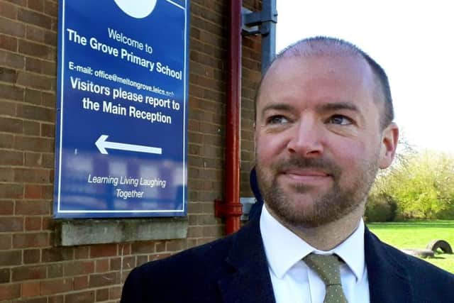 Steve Nash, headteacher at The Grove Primary School in Melton EMN-190326-111340001