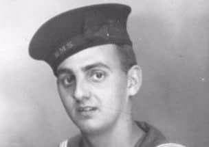 Reg Thompson, pictured during his service with the Royal Navy during the Second World War - his family are devastated that he was moved between hospitals 13 times in the final weeks of his life EMN-190326-161638001