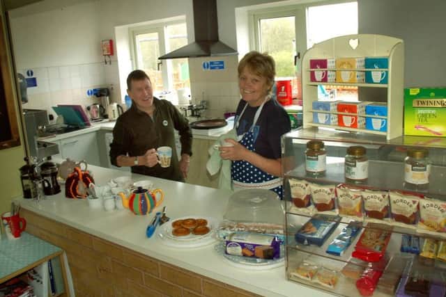 Volunteers Sue Frost and Chris Richardson are two of the people running the cafe for Melton Space at the country park EMN-190327-133720001