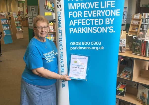 Hilary Jones, a prominent member of the Melton Parkinson's Support Group promoting the coffee morning PHOTO: Supplied