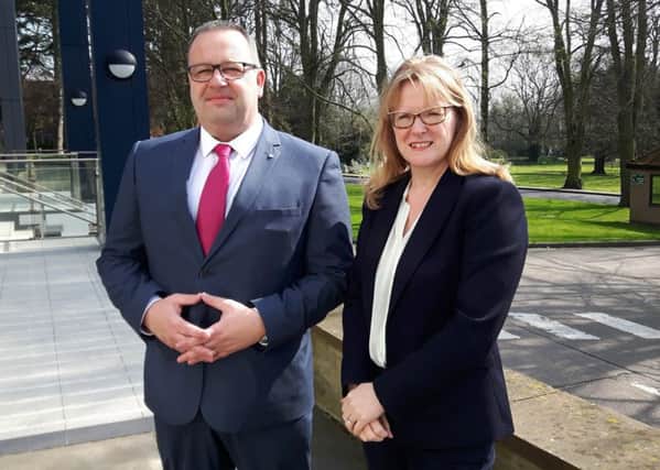 Martin Scholes and Tracey Wright.