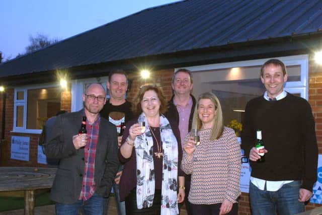Melton Mowbray Cricket Club committee members and sponsors, from left - Phil James, Mark and Pip Gibbs, John Bartley, Kathy and Karl Tew. EMN-190204-191830002