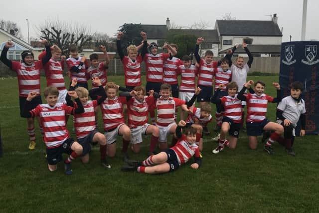 The combined Melton RFC and Stoneygate RFC under 13s squad EMN-191004-110824002
