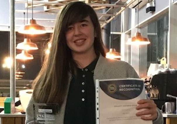 Libby Duncan is in the running for a national tennis award at Wimbledon EMN-190404-163203002