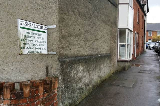 The sign for Twyford's village shop, which is closing after being a feature of the village for the last century EMN-190504-153230001