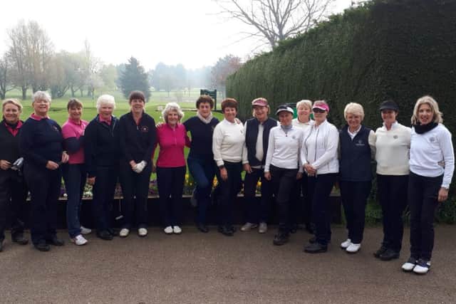 Melton GC ladies team (left) with their Trentham rivals EMN-190904-094444002