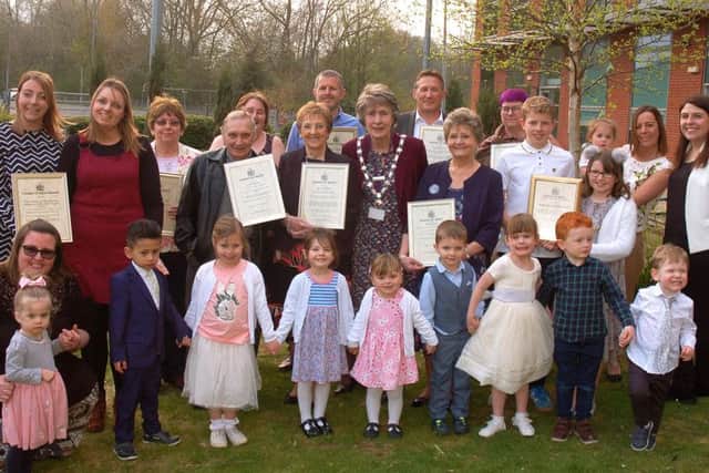 Heroes of the Melton borough with their Mayor's Awards certificates PHOTO: Tim Williams