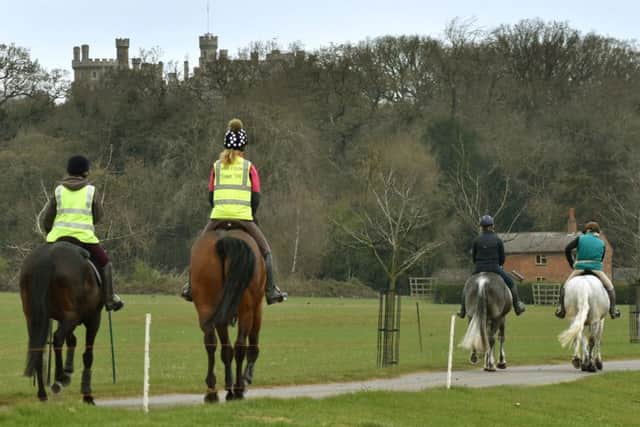 Belvoir Castle once again provided a scenic back-drop PHOTO: Tim Williams