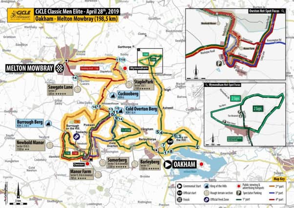 Pick your spectators route around this year's new CiCLE Classic course EMN-190418-113840002