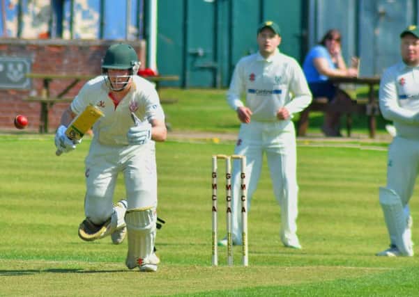 Dom Exton anchored the innings during Thorpe's early collapse with a patient 26