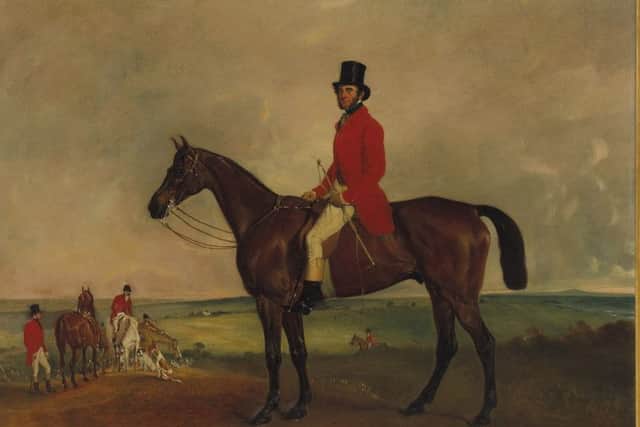 Portrait of Sir Francis Grant on Grindal , a collaboration by Melton artists John Ferneley and Sir Francis Grant dating back to 1851 and due to be auctioned with a guide price of between £30,000 and £50,000 EMN-190426-103450001