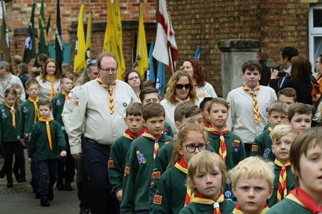 The St George's Day parade through MeltonPHOTO PHIL BALDING EMN-190429-123751001