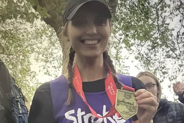 Sophie Billington raised £1,400 for Stroke Association PHOTO: Supplied