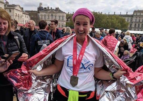 Gemma King has raised £2,900.26 for Dove Cottage PHOTO: Supplied