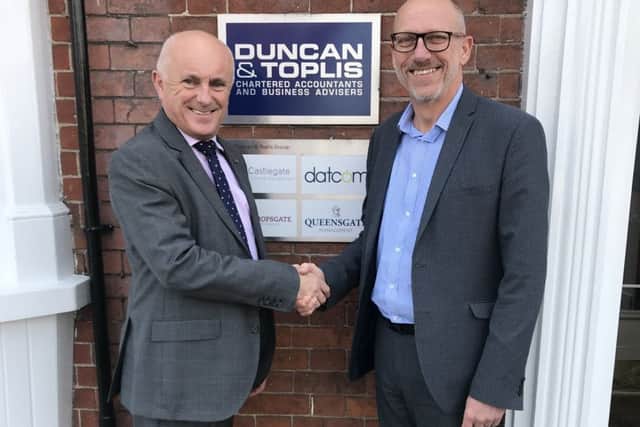 Ian Phillips of Duncan & Toplis and David Pearson of the East Midlands Chamber of Commerce.