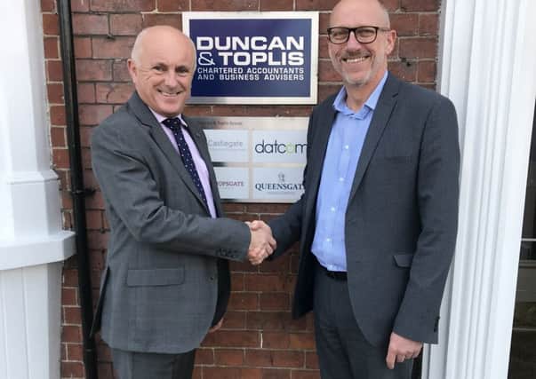 Ian Phillips of Duncan & Toplis and David Pearson of the East Midlands Chamber of Commerce.