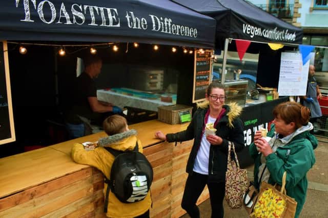 Toasties and vegan pizza and pies on offer PHOTO: Tim Williams