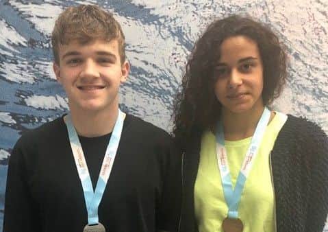 Medallists Will Graham and Beth Walker EMN-190515-112051002